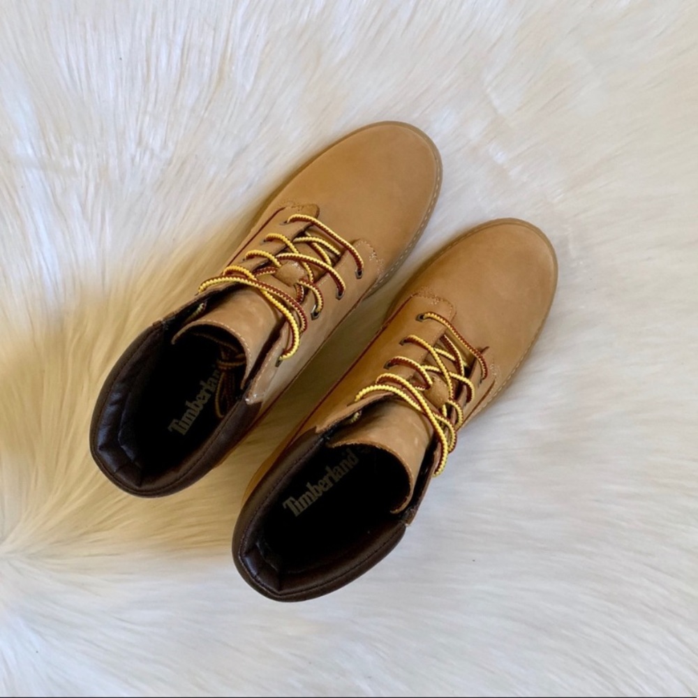 Timberland Women’s Amston 6” Wedge Booties In Wheat - Picture 4 of 7